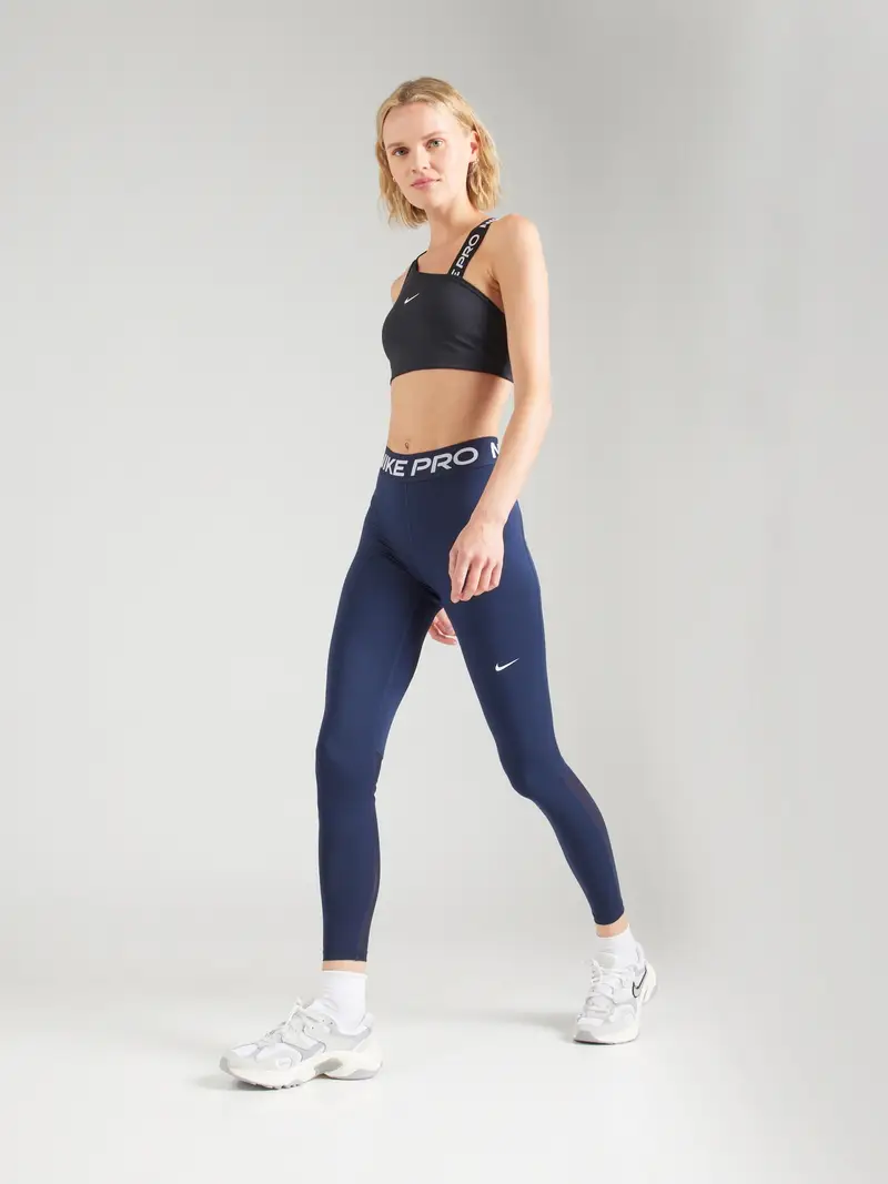 NIKE Pantaloni sportivi 'Pro' navy / bianco miniatura 3