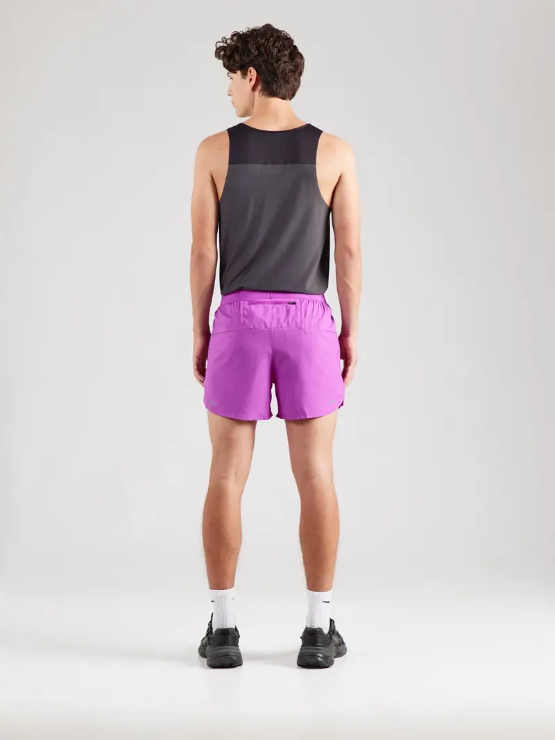 Pantaloni sportivi 'Stride' grigio argento / lilla neon miniatura 2