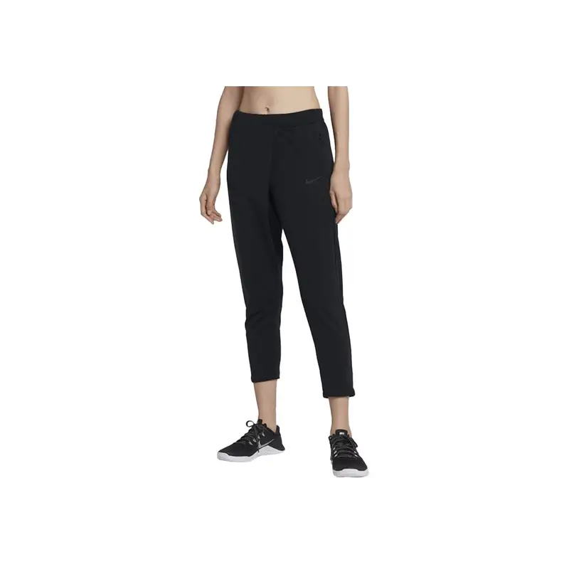 Pantaloni Sportivi Versatili a Vita Media Nike Dri-Fit Serie Lifestyle Donna Pantaloni sportivi a nove punti Comodi Nero 933437-010 M