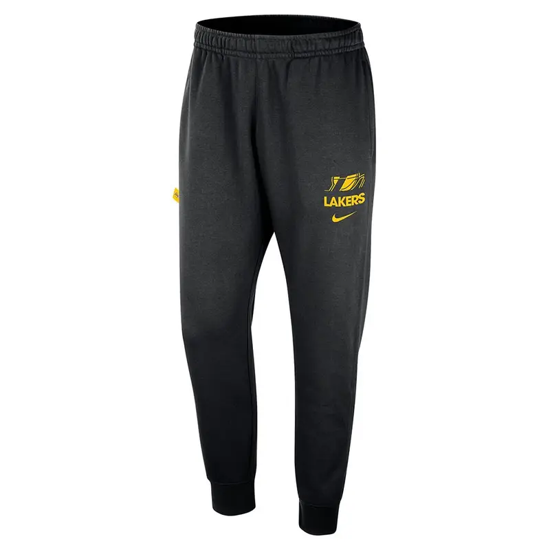 Pantaloni Tuta Nba Los Angeles Lakers Club Nero Giallo Uomo XL