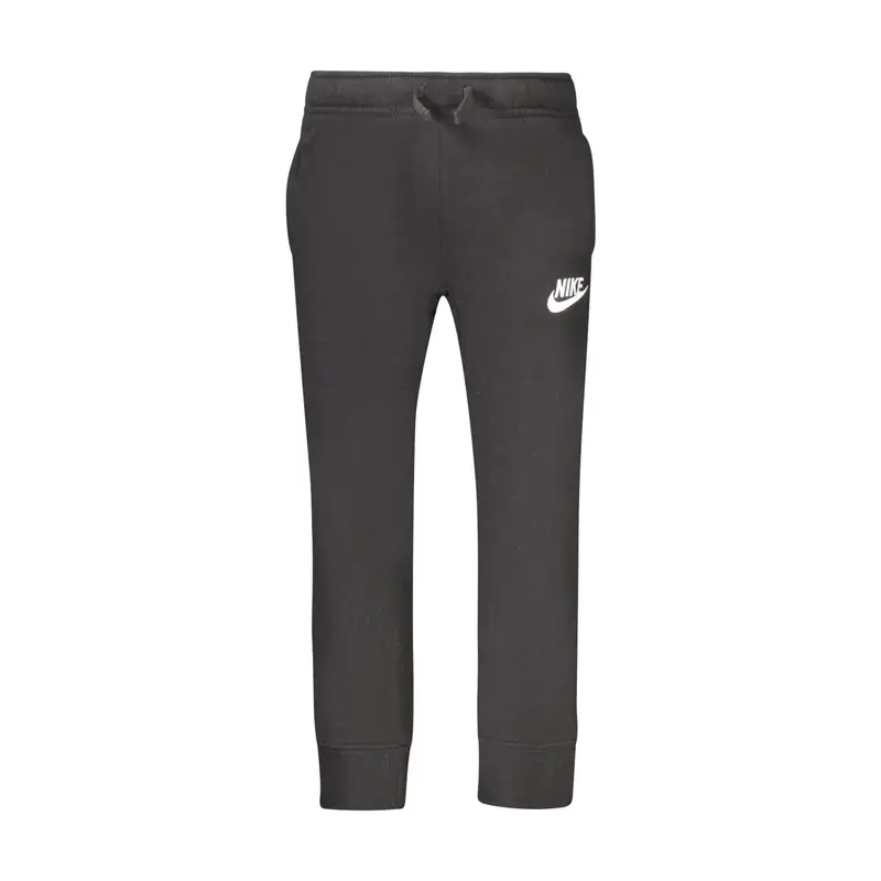 Nike Pantaloni Unisex Neri in Felpa con Ricamo