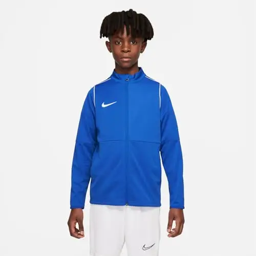 Nike Park 20, Giacca Sportiva Bambino, Royal Blue/White/White, 10 miniatura 2