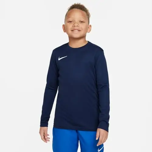 Nike Park VII Maglia Manica Lunga, Midnight Navy/White, XL Bambino miniatura 2
