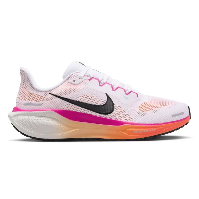 Pegasus 41 Bianco Nero-Fire Rosa - Scarpe Running Donna EUR 40 / US 8,5