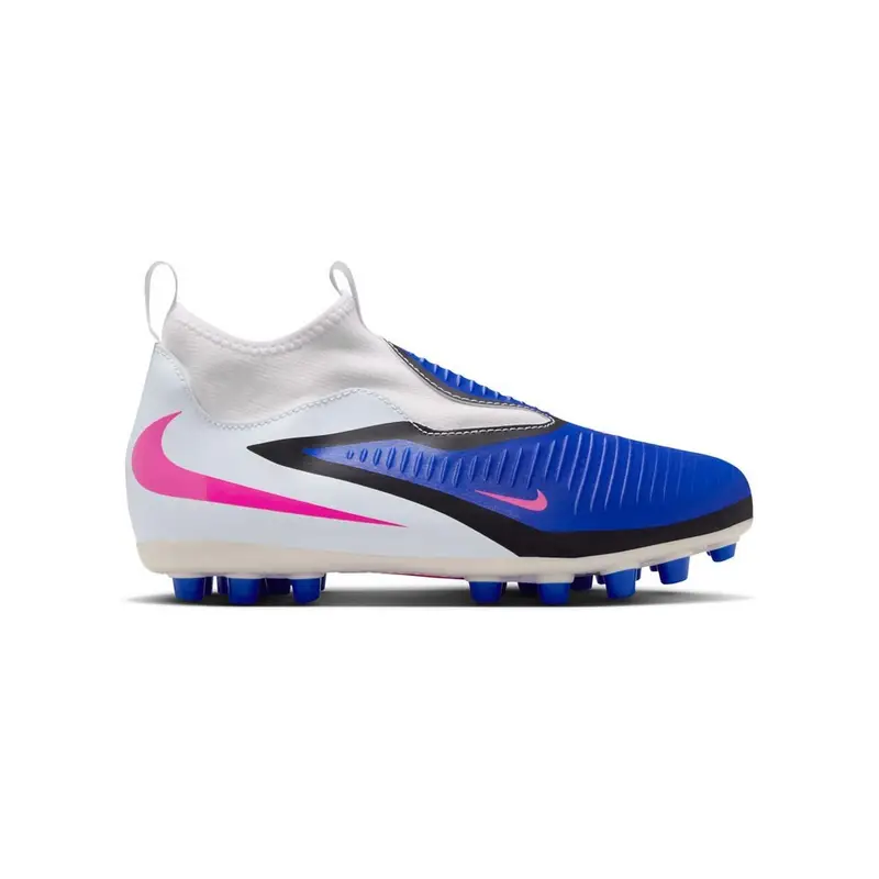 Phantom 6 High Acad Fg Mg Blu Rosa Bianco - Scarpe Da Calcio Bambino EUR 38 / US 5 5Y