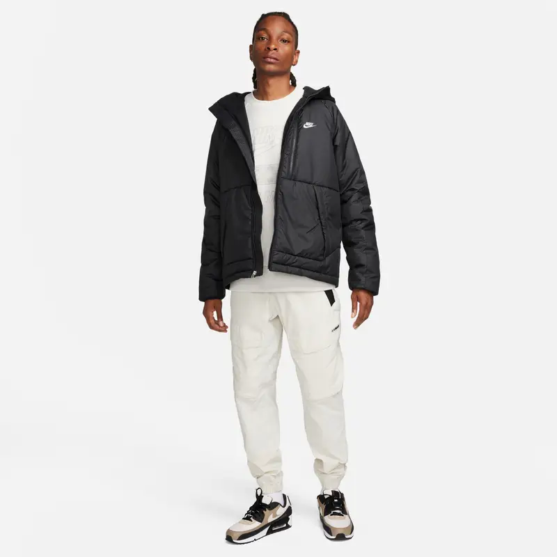 Piumino con cappuccio Nike Therma-FIT Repel Noir