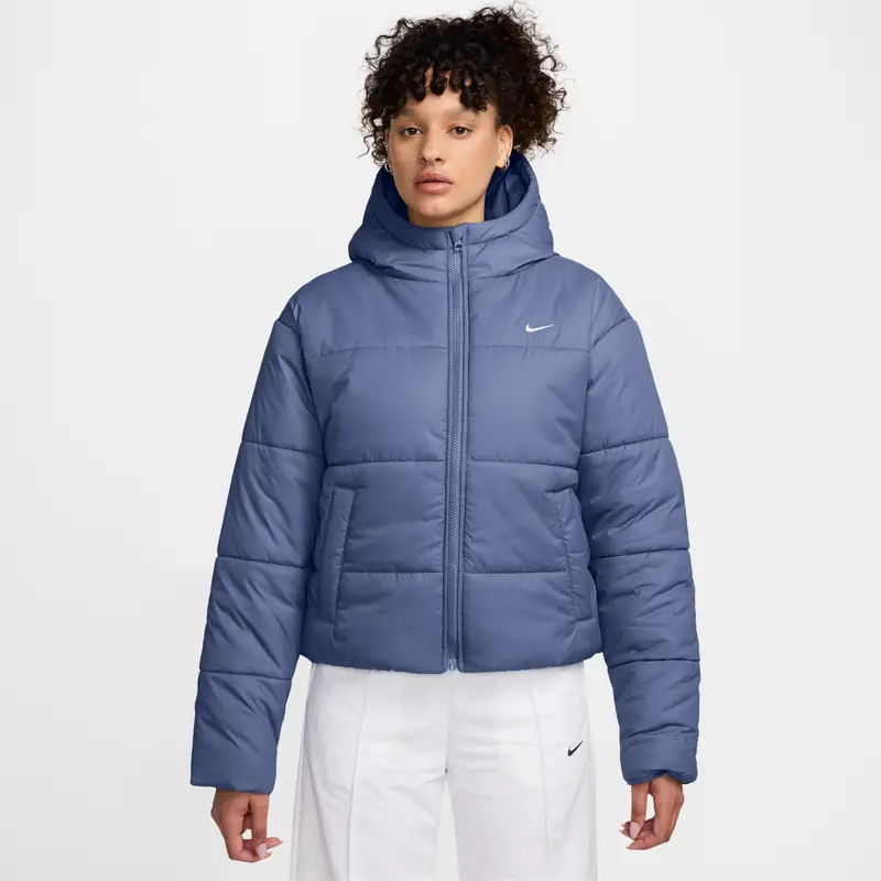 Piumino da donna Nike Sportswear Classic Bleu