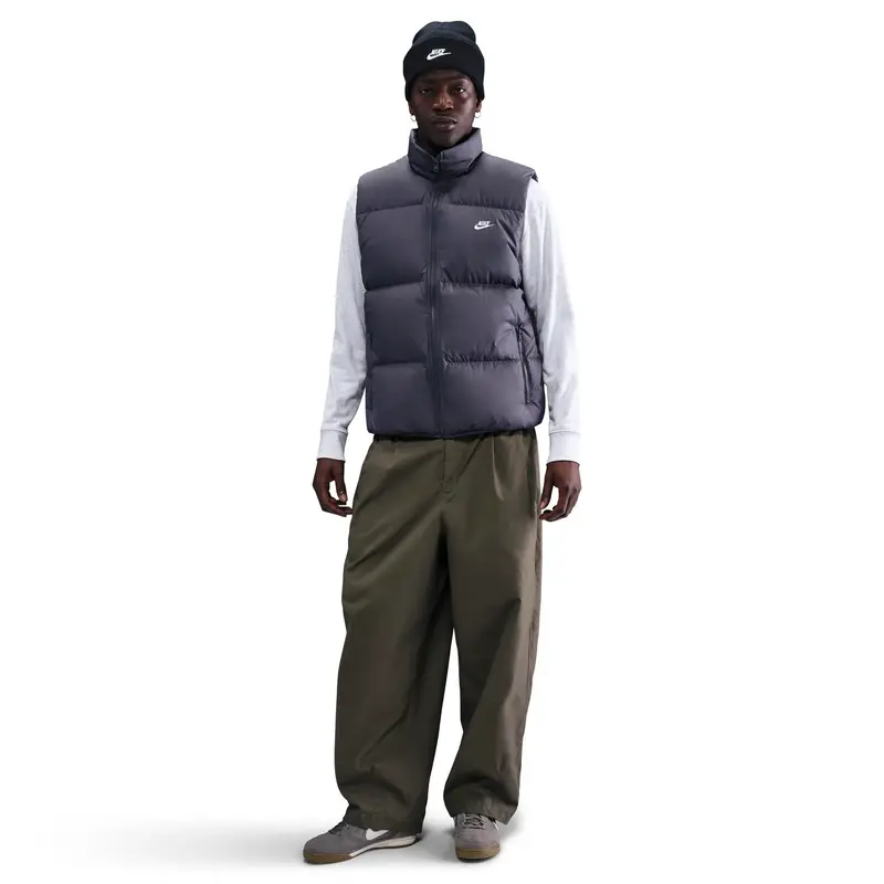 Piumino Nike Club Gris