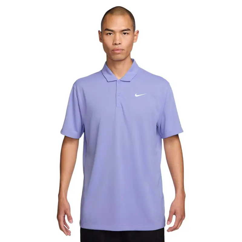 Polo Tennis Court Dri-Fit Light Thistle Bianco Uomo L