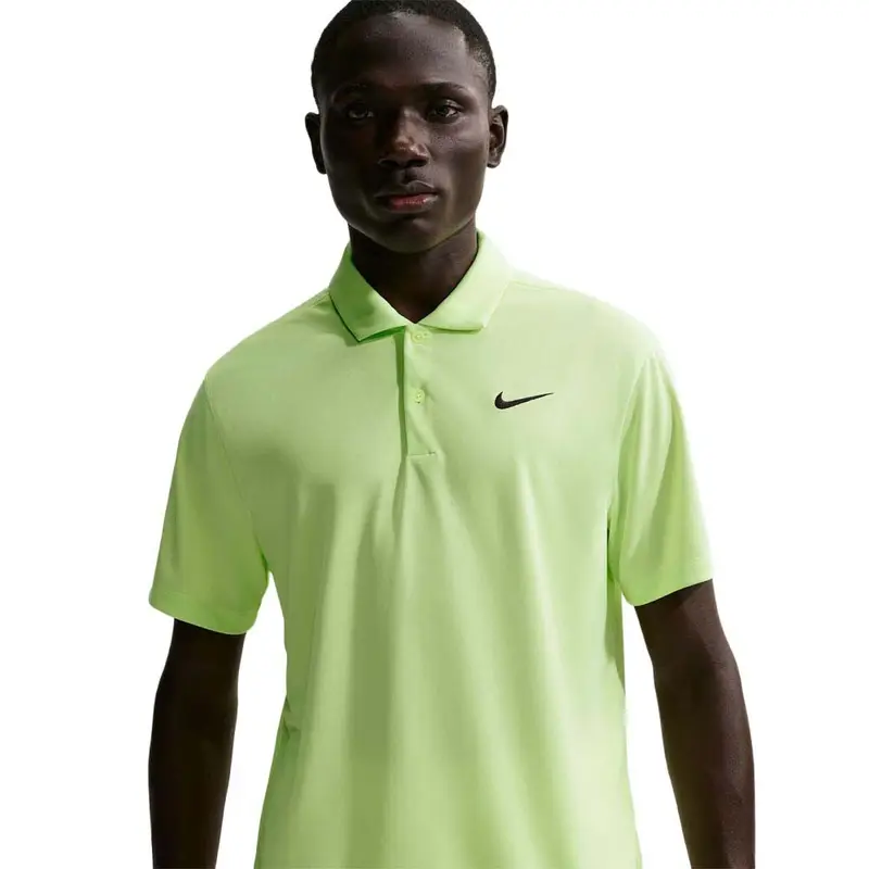 Polo Tennis Court Dri-Fit Liquid Lime Nero Uomo XL