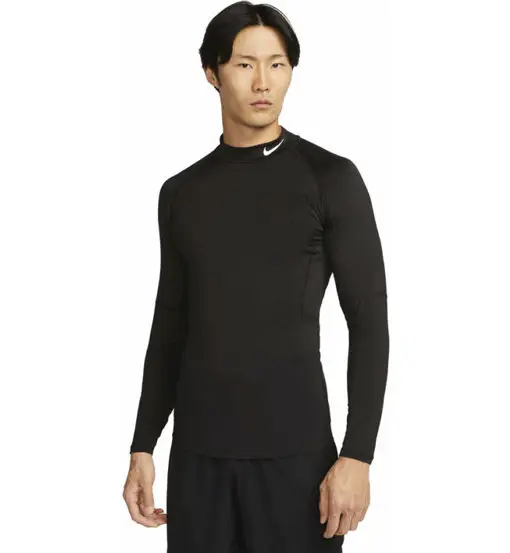 Pro Dri-FIT Fitness Mock - maglia maniche lunghe - uomo Black