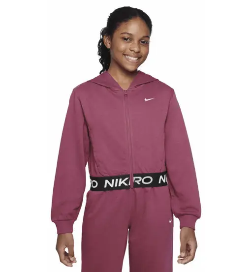 Pro Fleece Jr - felpa con cappuccio - ragazza Black