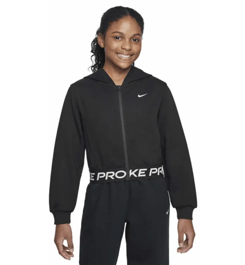 Pro Fleece Jr - felpa con cappuccio - ragazza BLACK