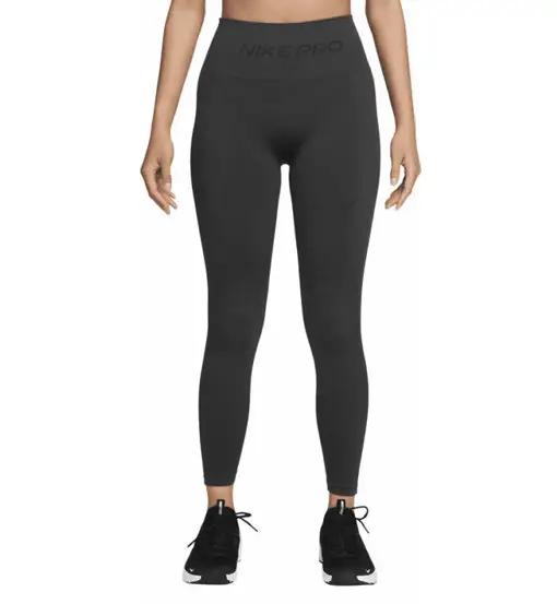 Nike Pro Seamless 7/8 W - leggings fitness - donna Grey