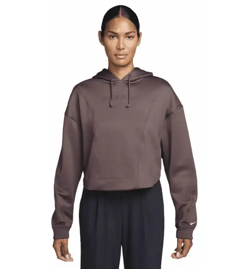 Nike Maglia felpa con cappuccio donna viola scuro