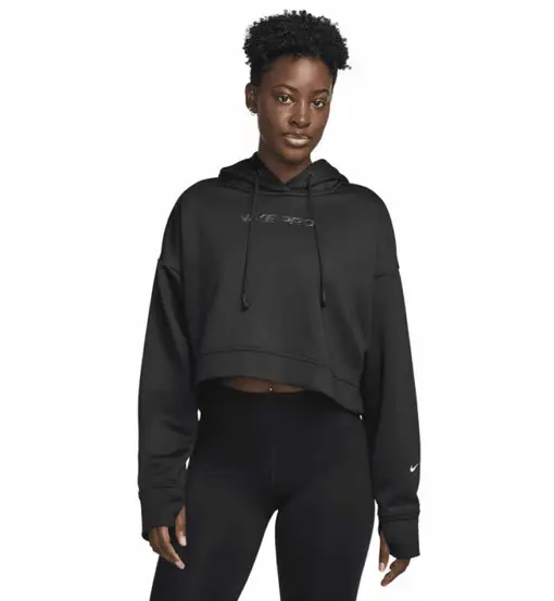 Pro Therma-FIT Fleece W - felpa con cappuccio - donna Black