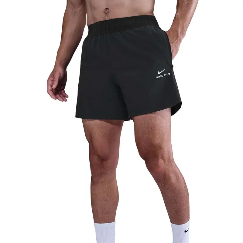 Pro Training Shorts Sportivi Nero Logo Bianco Uomo S