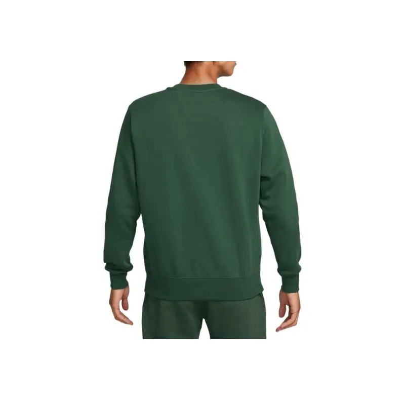 Pullover Girocollo Sportivo a Maniche Lunghe Ricamato con Lettera Nike da Uomo Felpa Verde BV2663-323 M miniatura 2