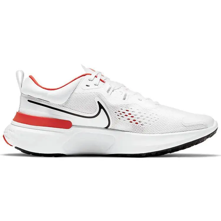 React Miler 2 Sport Minimalista Mesh TPU Assorbimento degli Urti Antiscivolo Resistente all Usura Scarpe da Corsa Basse Uomo sneaker Bianco Rosso Nero CW7121-100 40 5 miniatura 4
