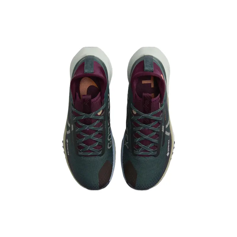 React Pegasus Trail 4 Gore Tex Deep Jungle Night Maroon Ashen Slate Khaki Donna DJ7929-302 35 5 miniatura 4