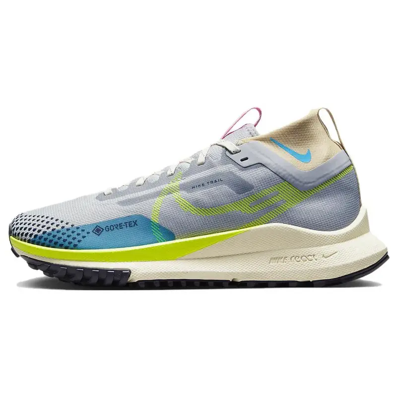 React Pegasus Trail 4 GORE-TEX Grigio Lupo Volt Scarpe da Ginnastica da Donna Verde Stadio Blu Baltico DJ7929-002 35 5