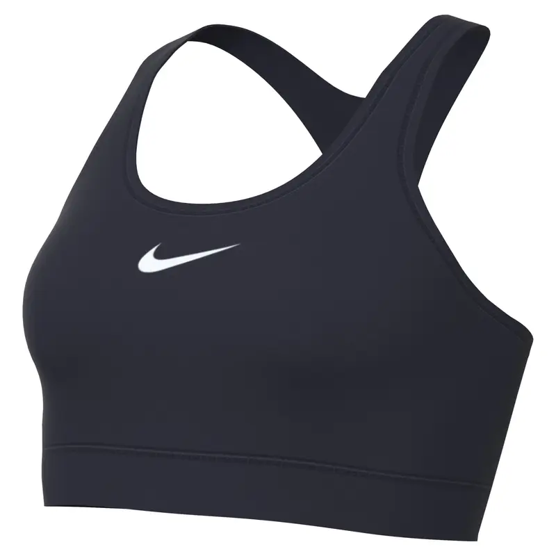 Reggiseno a sostegno medio donna Nike Swoosh Bleu