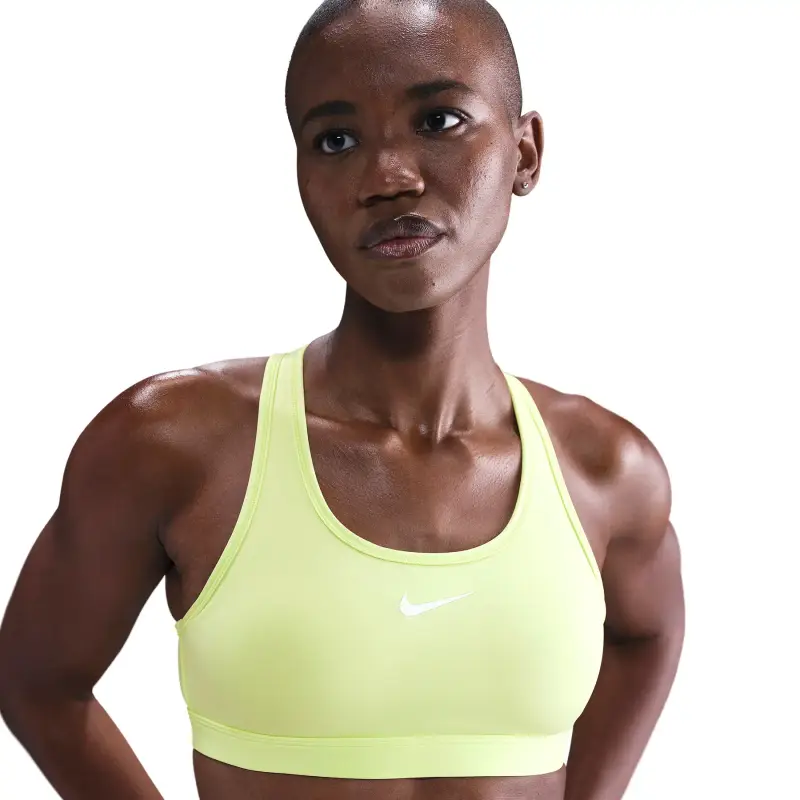 Reggiseno imbottito con supporto medio donna Nike Swoosh Jaune