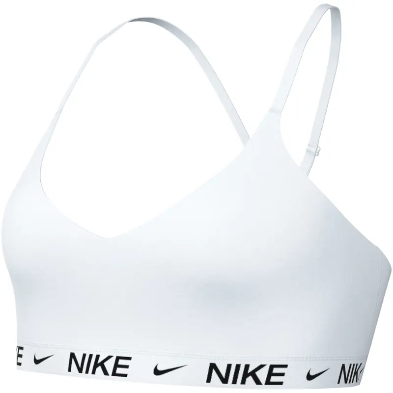 Reggiseno sportivo a sostegno leggero Nike Indy Blanc