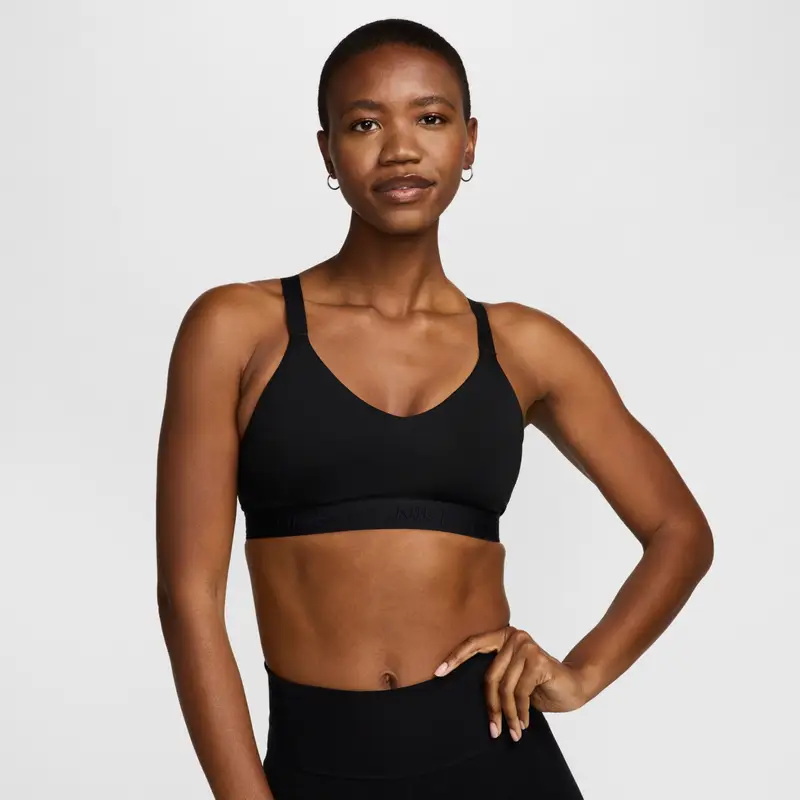 Reggiseno sportivo a sostegno normale Nike Indy Noir