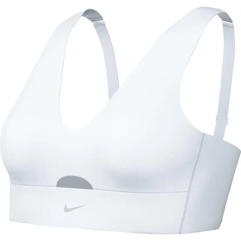 Reggiseno sportivo cut-out Nike Dri-FIT Indy Plunge Blanc