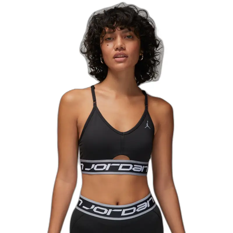Reggiseno sportivo da donna Nike J SPT Logo Noir