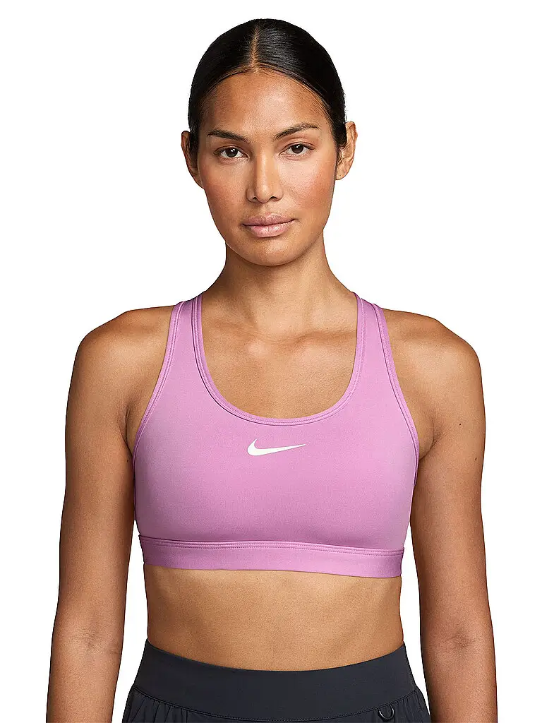 Reggiseno sportivo da donna Swoosh a supporto medio rosa | S