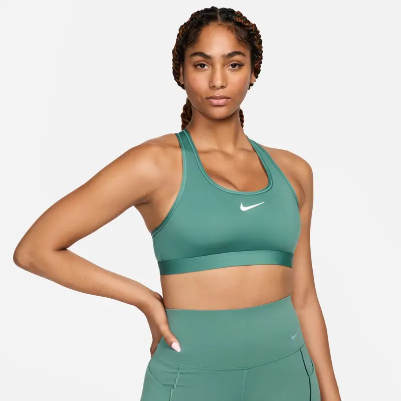 Reggiseno sportivo imbottito Nike Swoosh Medium Support Vert