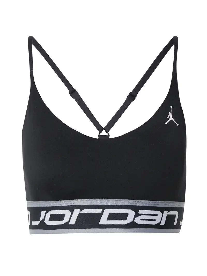 NIKE Reggiseno sportivo 'INDY'  nero / bianco