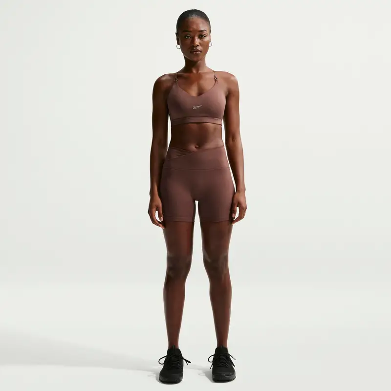 Reggiseno sportivo Nike Indy Marron