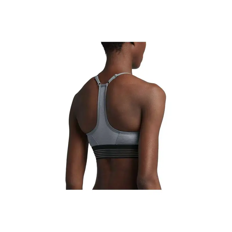 Reggiseno Sportivo Nike Logo Monocolore Donna Intimo Sportivo Grigio 832093-065 S miniatura 2