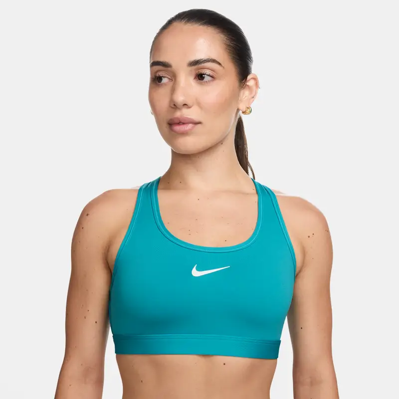 Reggiseno sportivo Nike Swoosh Medium Support Bleu