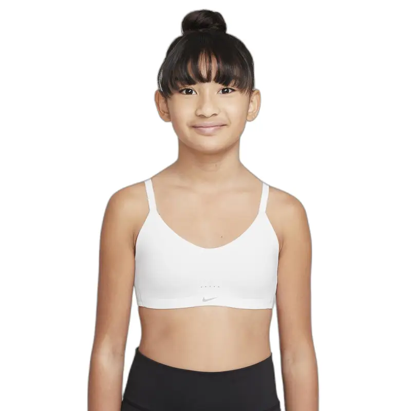 Reggiseno sportivo per bambina Nike Alate Blanc