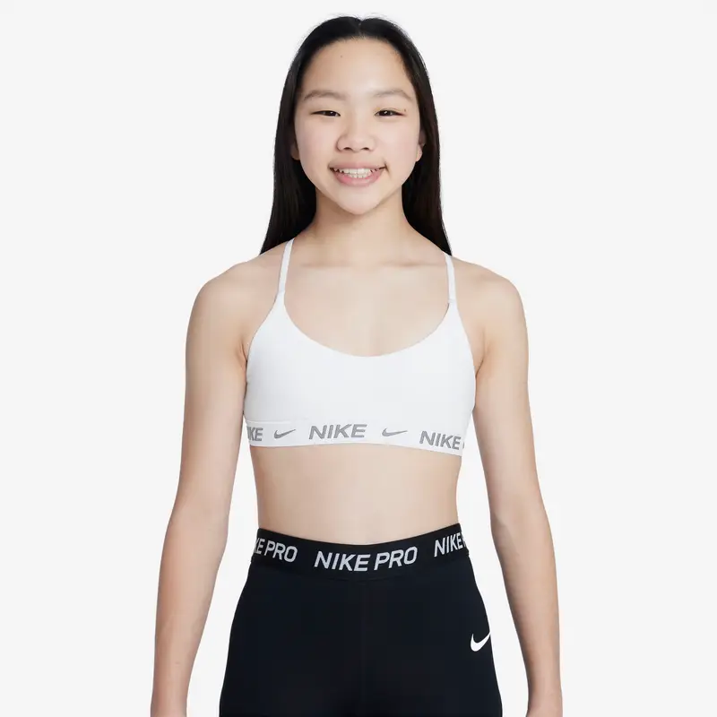 Reggiseno sportivo per bambina Nike Indy Blanc