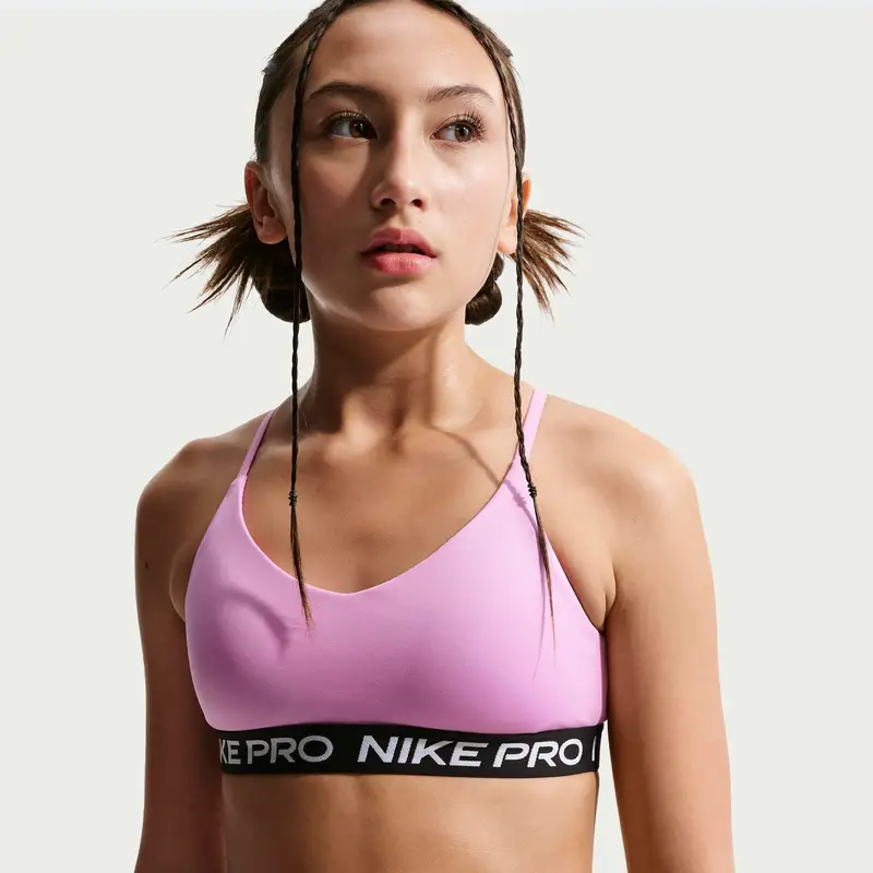 Reggiseno sportivo per bambina Nike Pro Rose