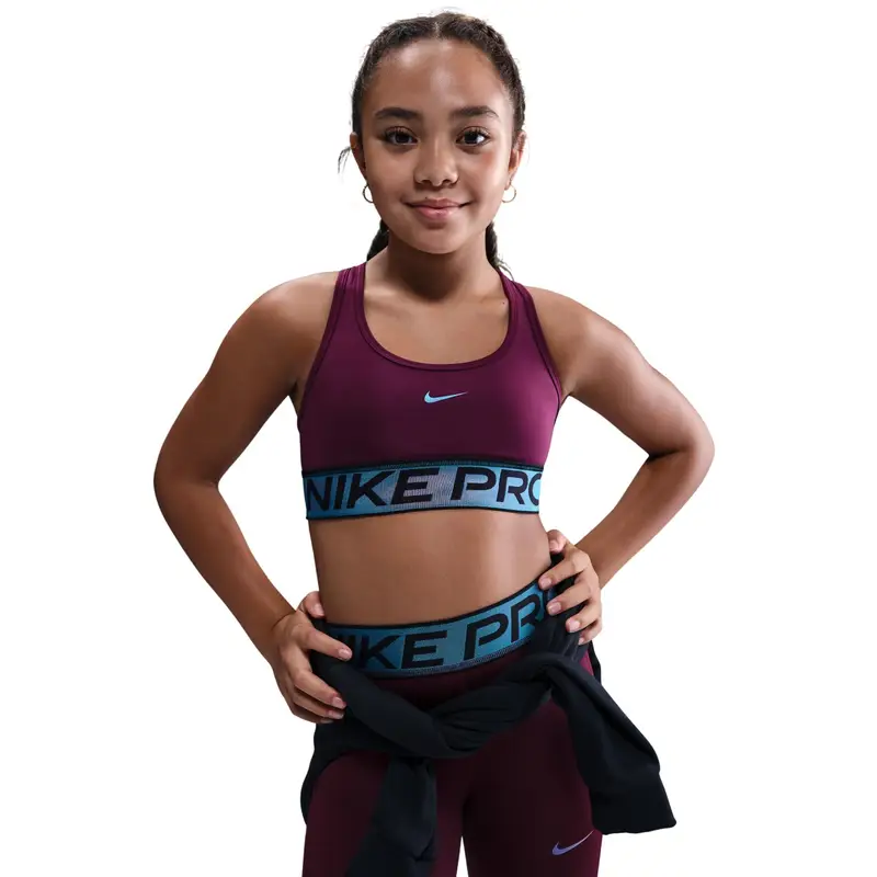 Reggiseno sportivo per bambina Nike Pro Swoosh Rouge