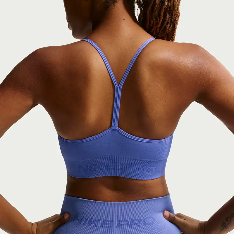 Reggiseno sportivo senza cuciture per Nike Pro Bleu