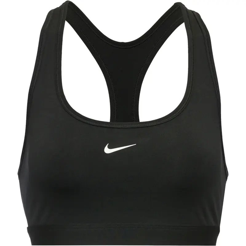NIKE Reggiseno sportivo 'SWOOSH'  nero / bianco