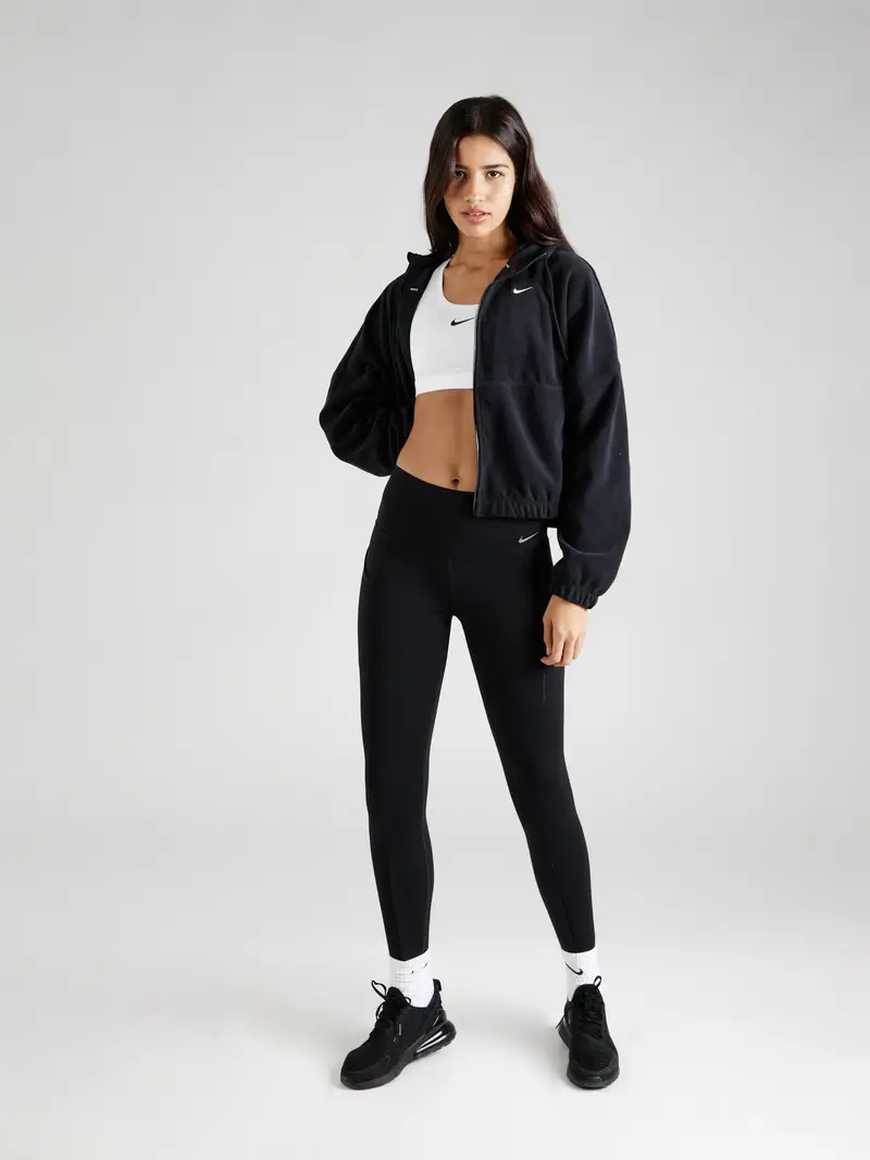 Reggiseno sportivo 'Swoosh' nero / bianco naturale miniatura 3