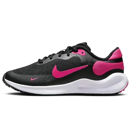 Nike Revolution 7 GS, Scarpe con Lacci, Black/Hyper Pink/WHI, 34 EU