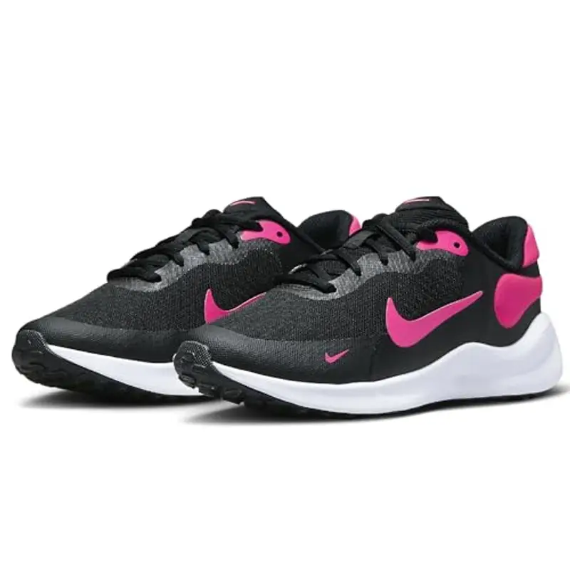 Nike Revolution 7 GS, Scarpe con Lacci, Black/Hyper Pink/WHI, 36.5 EU miniatura 2