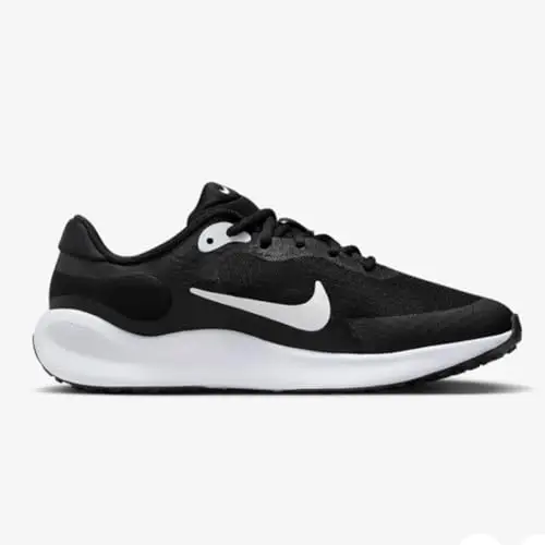 Nike Revolution 7 GS, Scarpe con Lacci, Black/White/White, 38.5 EU miniatura 2