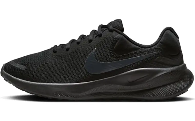 NIKE Revolution 7, Sneaker Donna, Black off Noir, 40.5 EU
