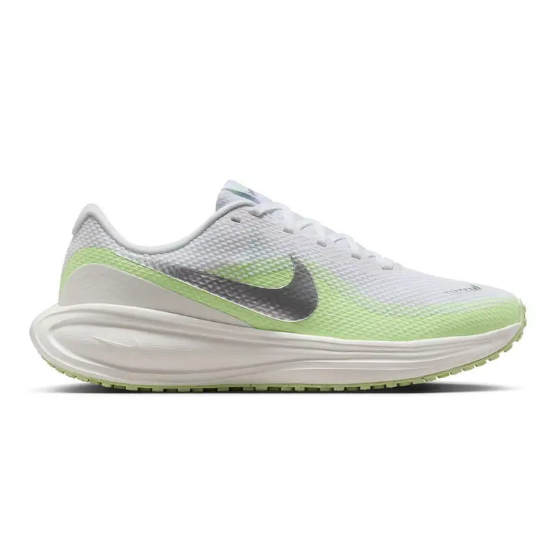 Revolution 8 Bianco Metallic Argento-Volt - Scarpe Running Donna EUR 40,5 / US 9