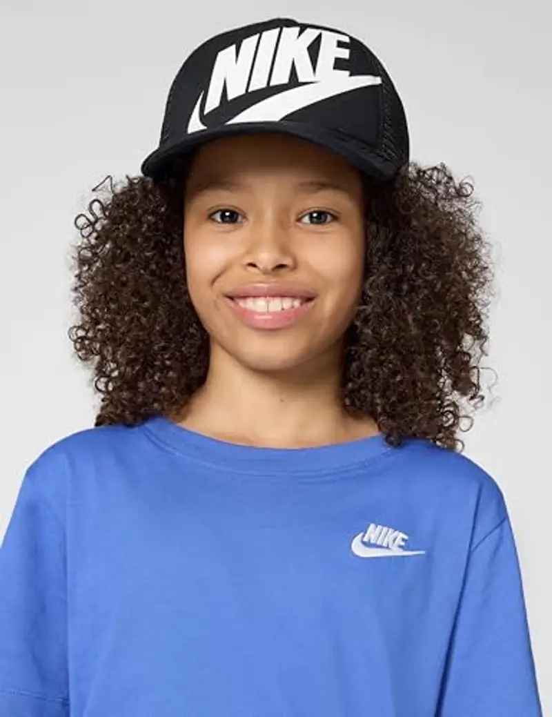 Nike Rise Structured Tracker Cappellino da Baseball, Black/White, Taglia Unica Unisex-Bambini e Ragazzi miniatura 2